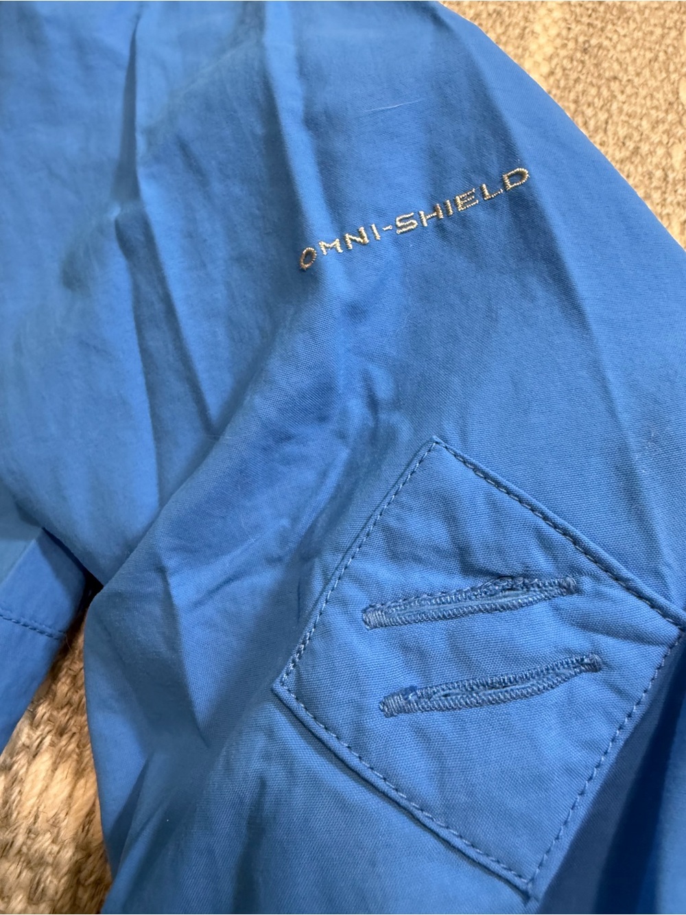 Columbia Women’s Size Medium PFG Omni-Shield Long Sleeve Fishing Shirt Blue - Picture 3 of 13